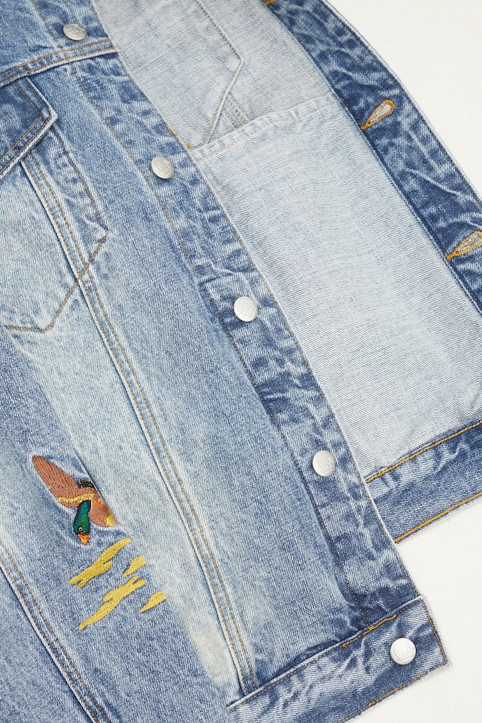 Billionaire Boys Club kurtka jeansowa Duck Embroidered Denim Jacket B24410