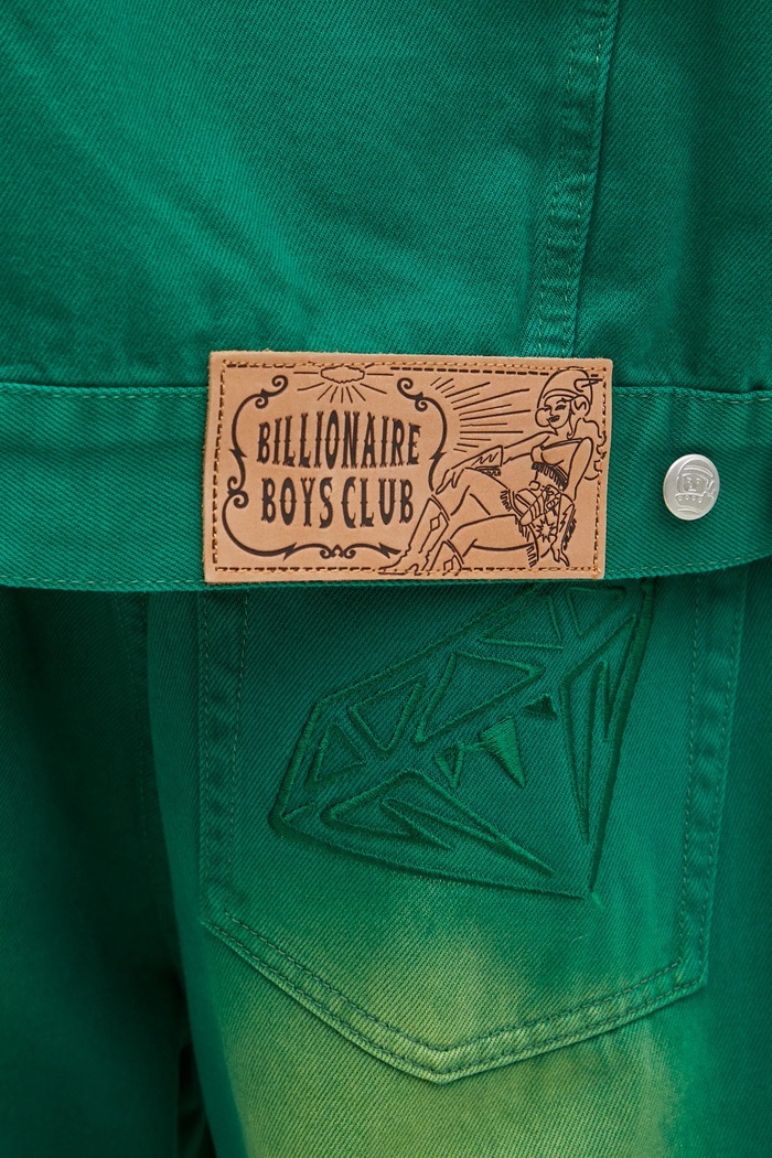 Дънково яке Billionaire Boys Club Garment Dyed Denim Jacket зелен B24411