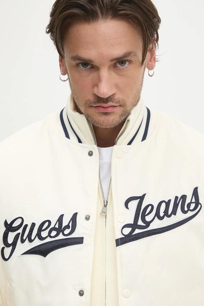 Guess Jeans kurtka bomber beżowy M5RL54.WHAA2