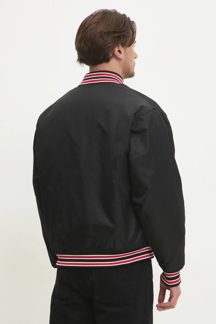 Oblečení Bomber bunda Guess Jeans M5RL54.WHAA2 černá