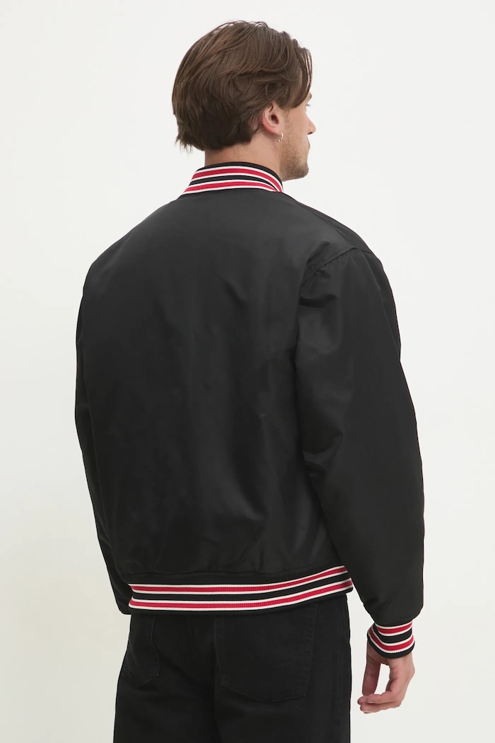 Oblečení Bomber bunda Guess Jeans M5RL54.WHAA2 černá