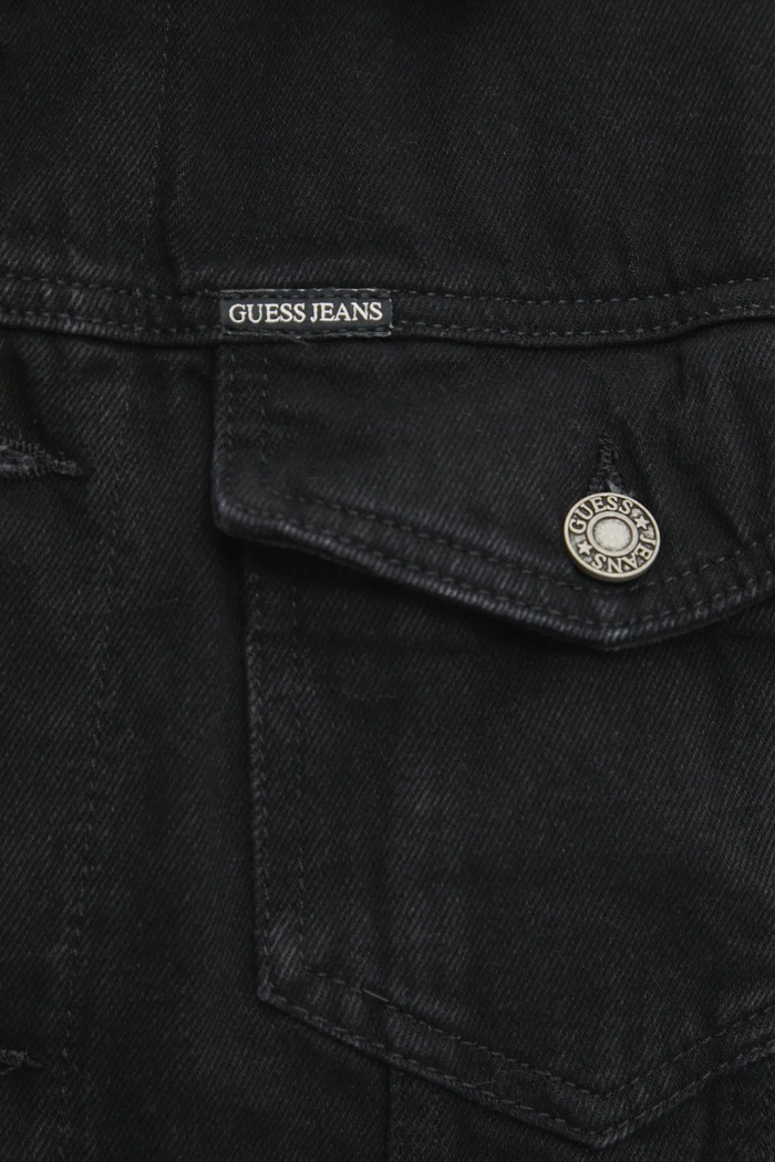 Guess Jeans kurtka jeansowa M4BN38.D5EK2 czarny