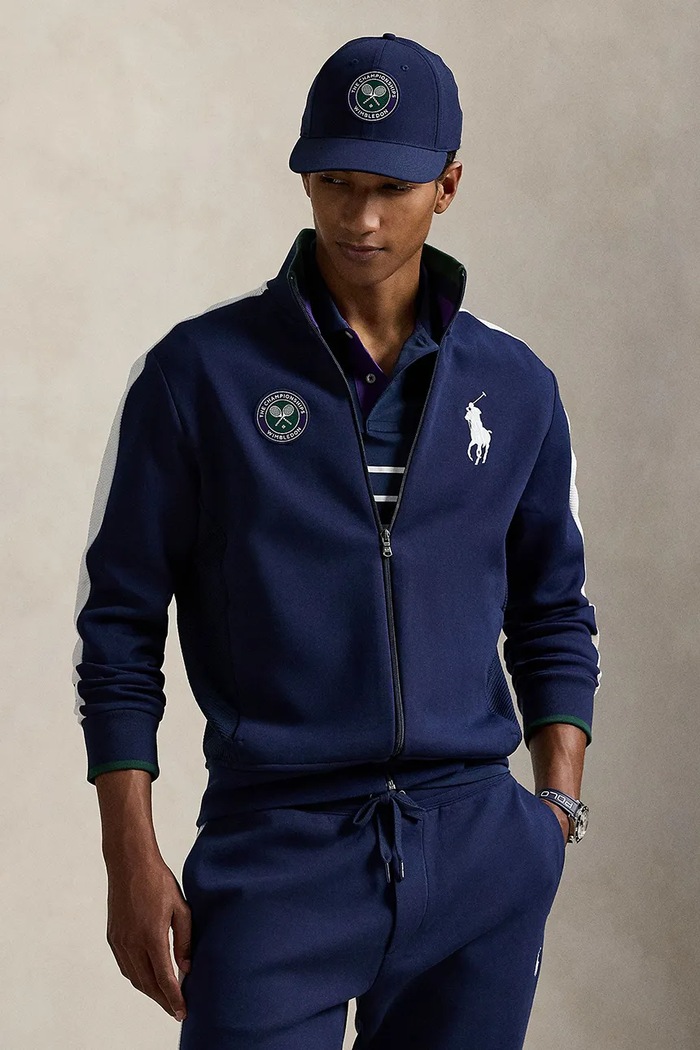 Bunda Polo Ralph Lauren Wimbledon Collection nezateplené tmavomodrá 710867580