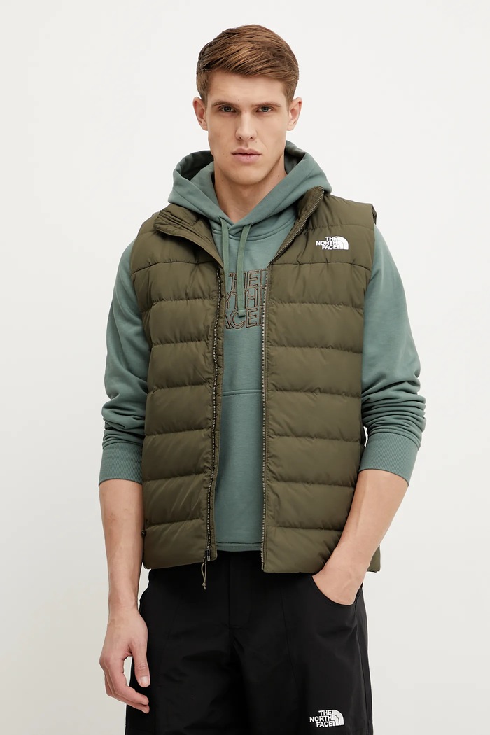 The North Face bezrękawnik Aconcagua 3 bez kaptura zielony NF0A84IK21L1