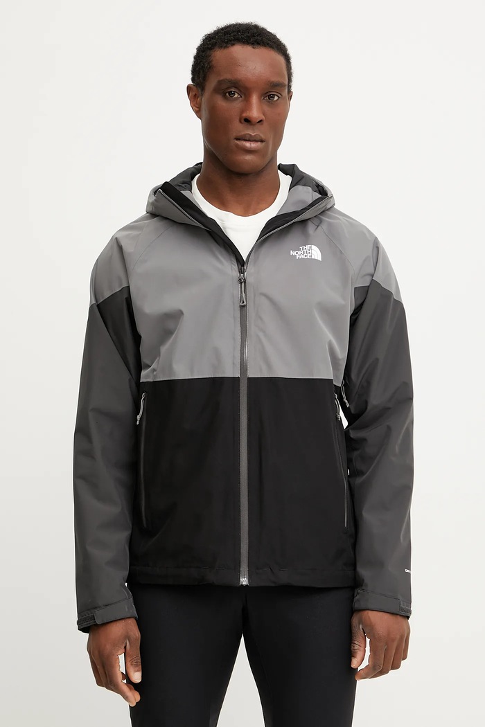 Turistická bunda The North Face Lightning Zip-In nezateplené sivá NF0A87GNB0I1