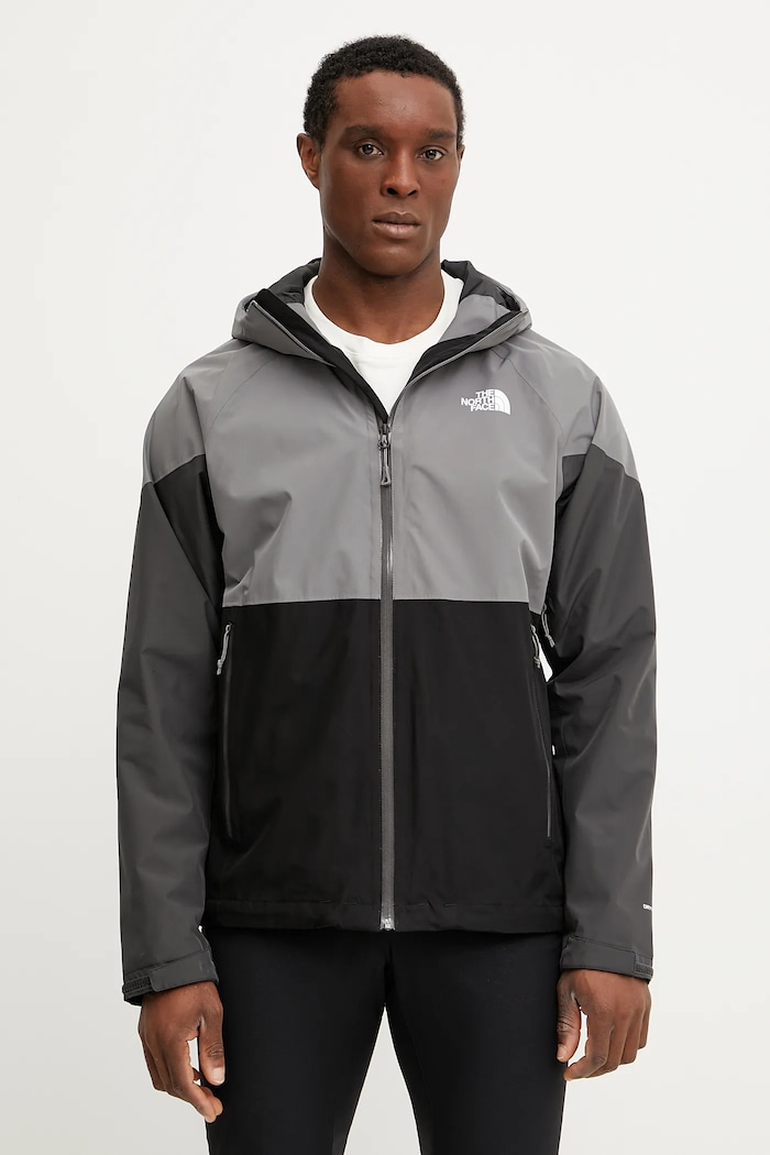 Turistická bunda The North Face Lightning Zip-In nezateplené sivá NF0A87GNB0I1
