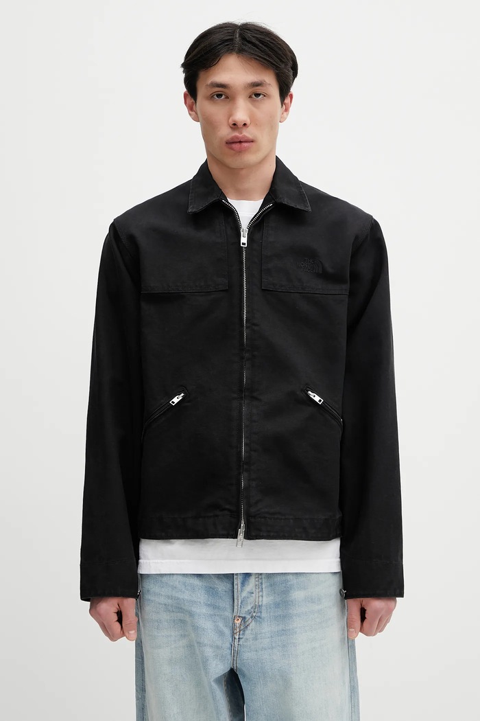 Памучно яке The North Face Cedar Canvas Work без изолация черен NF0A8B72JK31