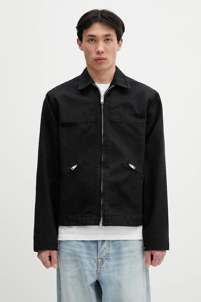 Памучно яке The North Face Cedar Canvas Work без изолация черен NF0A8B72JK31