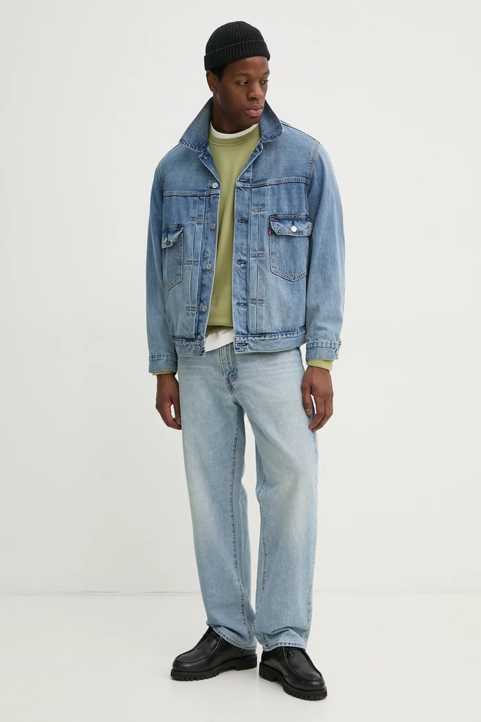 Levi's geaca de blugi din bumbac TYPE 2 TRUCKER A7632 albastru SS25