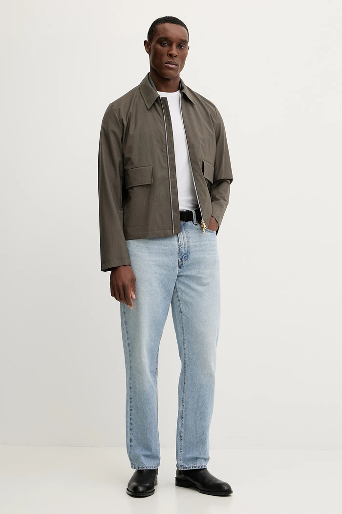 Paul Smith kurtka wełniana M1R.031Z.N00041 szary SS25