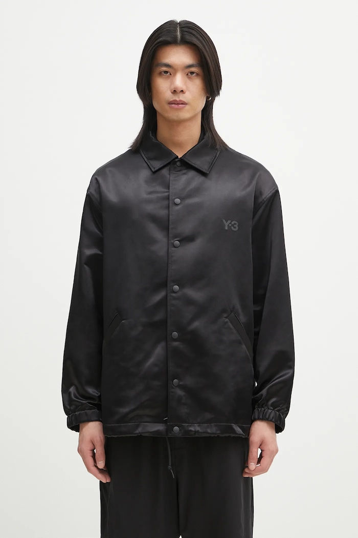 Y-3 kurtka Graphic Coach Jacket bez kaptura czarny JN4883