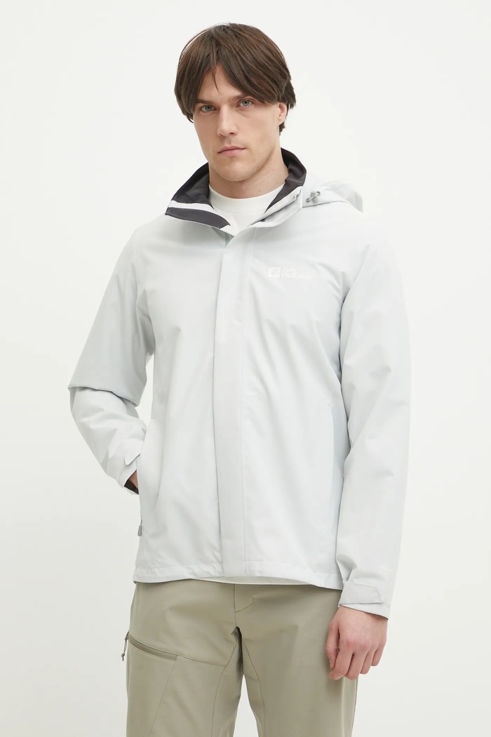 Jack Wolfskin Kurtka przeciwdeszczowa Trailtime 2L szary A63903