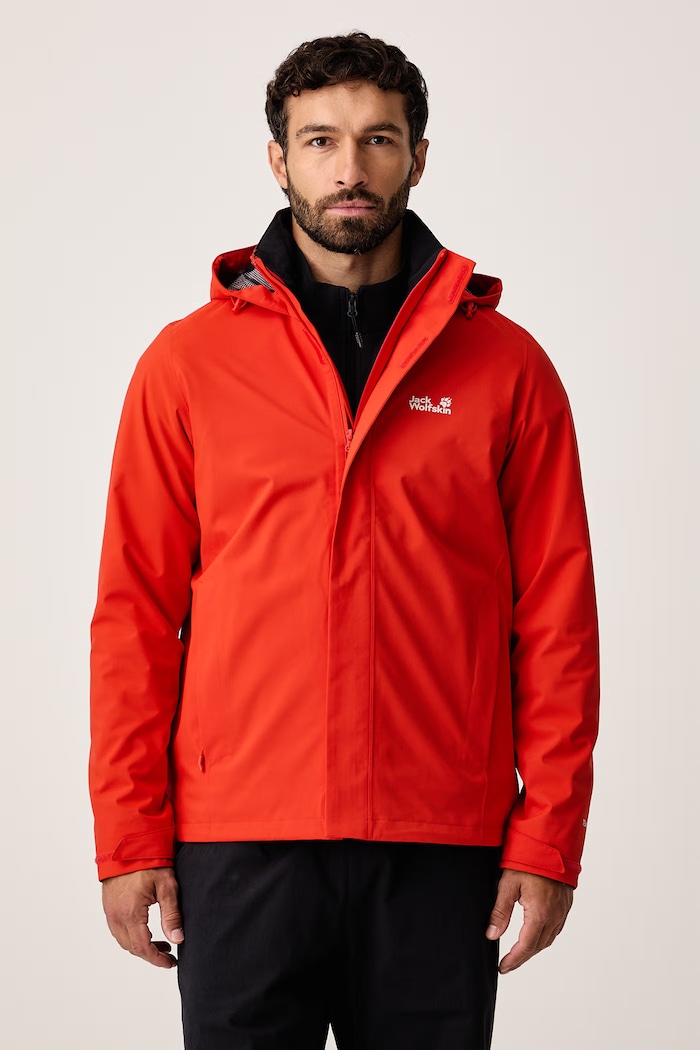 Непромокаемо яке Trailtime 2L Jack Wolfskin A63903 червен