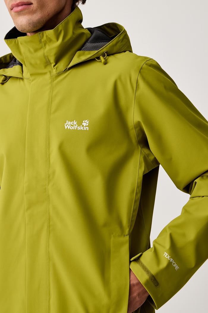 Kurtka przeciwdeszczowa Trailtime 2L Jack Wolfskin A63903 zielony