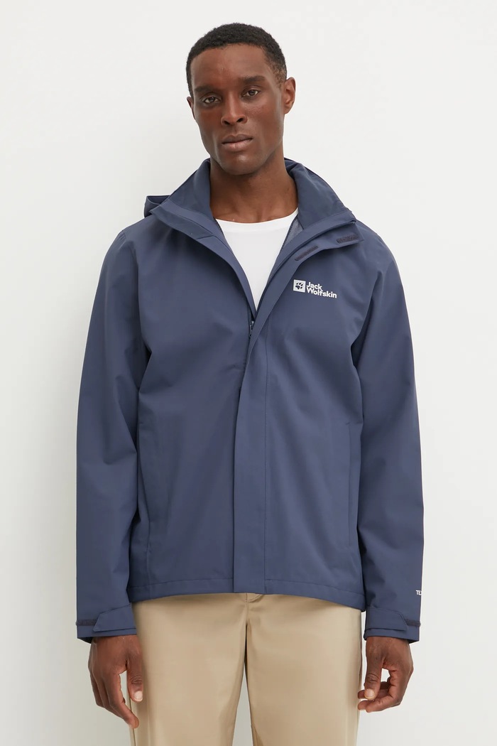 Jack Wolfskin pršiplášť Trailtime 2L nezateplené modrá A63903