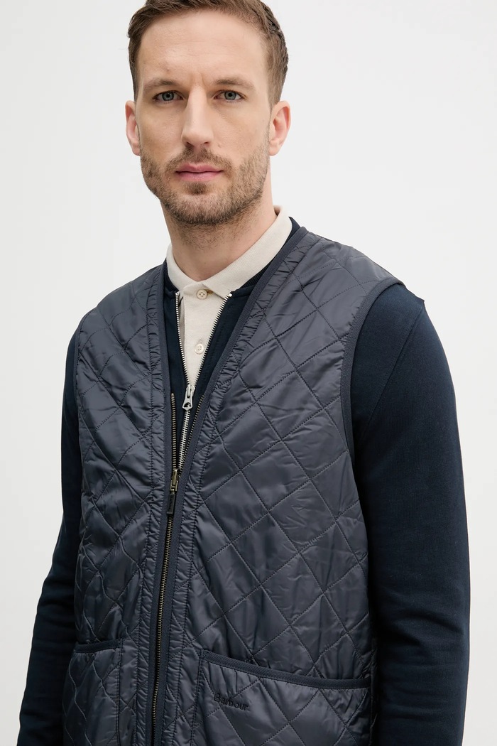 Vesta Barbour Polarquilt Waistcoat/Zip-In Liner MLI0002 námořnická modř