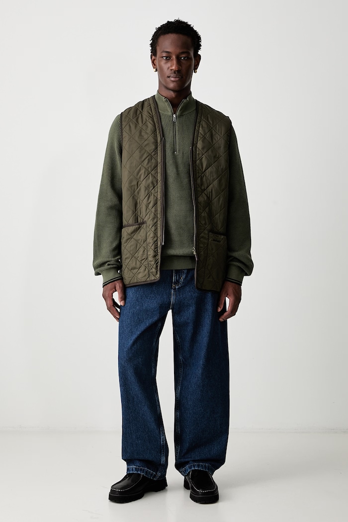 Barbour Polarquilt Waistcoat/Zip-In Liner αμάνικο ανδρικό MLI0002 πράσινο SS25