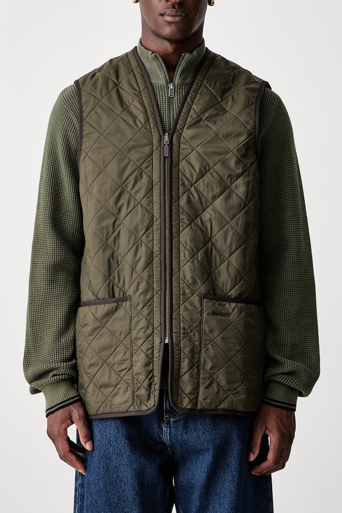 Barbour Polarquilt Waistcoat/Zip-In Liner αμάνικο ανδρικό MLI0002 πράσινο