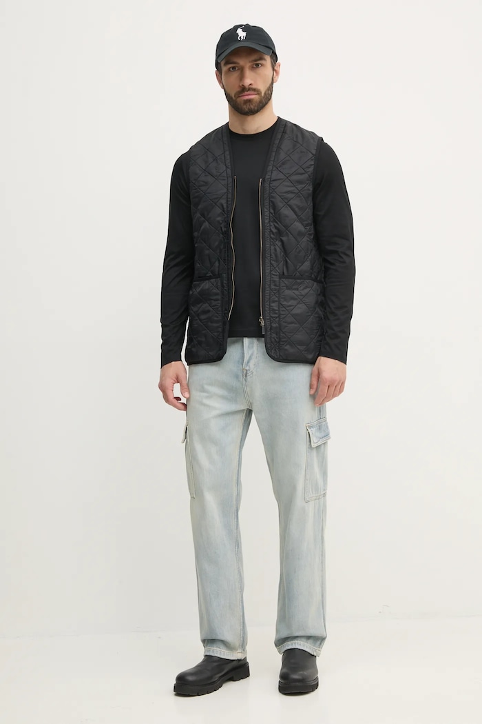 Безрукавка Barbour Polarquilt Waistcoat/Zip-In Liner MLI0002 чорний SS25