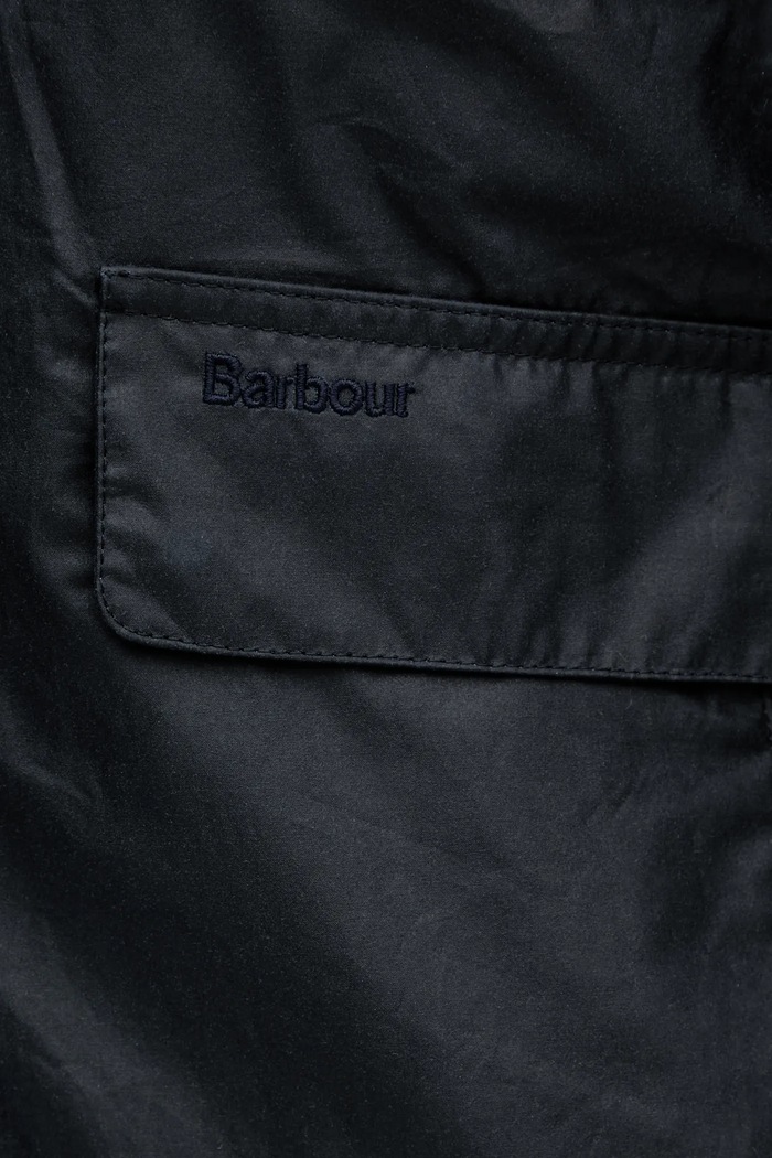 Barbour kurtka bawełniana Newbury Wax Jacket granatowy MWX2449
