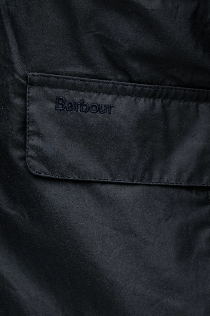 Barbour kurtka bawełniana Newbury Wax Jacket granatowy MWX2449