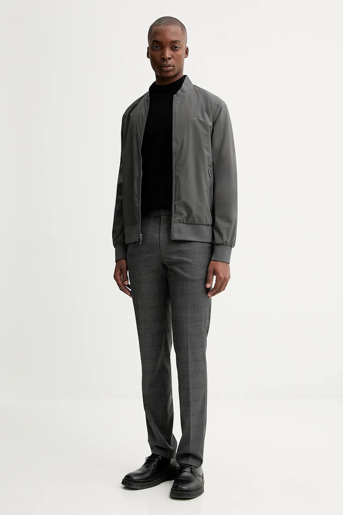 Μπουφάν bomber Calvin Klein LV040FM512 γκρί AA00