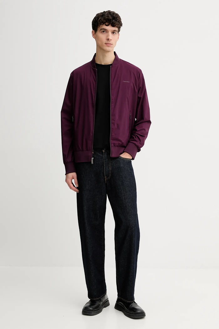 Bunda Calvin Klein LV040FM512 burgundské AA00