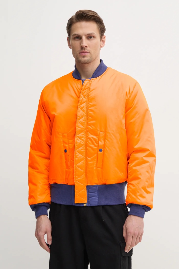 Bomber bunda Alpha Industries MA-1 (HERITAGE) s podšívkou fialová 100101
