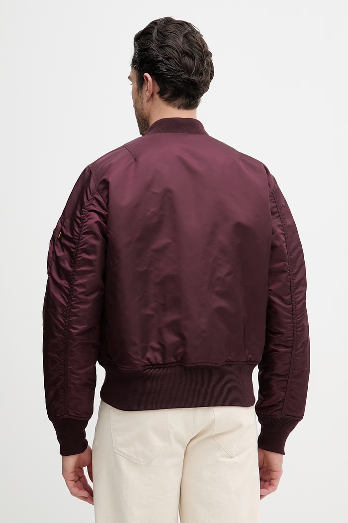 Bunda Alpha Industries MA-1 (HERITAGE) burgundské 100101