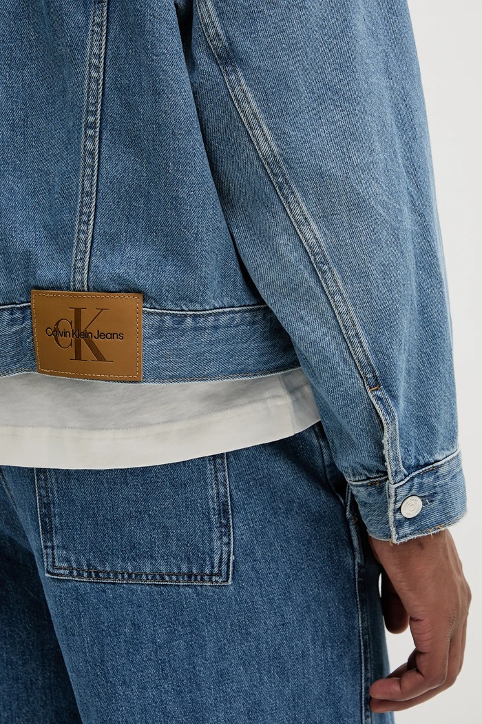 Calvin Klein Jeans kurtka jeansowa J30J327587 niebieski