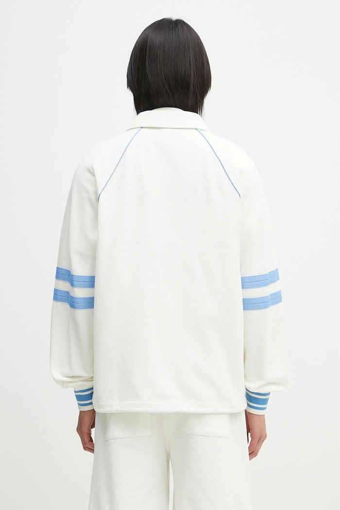 Odzież Drôle de Monsieur bluza bawełniana Le Veste AprËs-sport G.JT227.CO162.OW biały