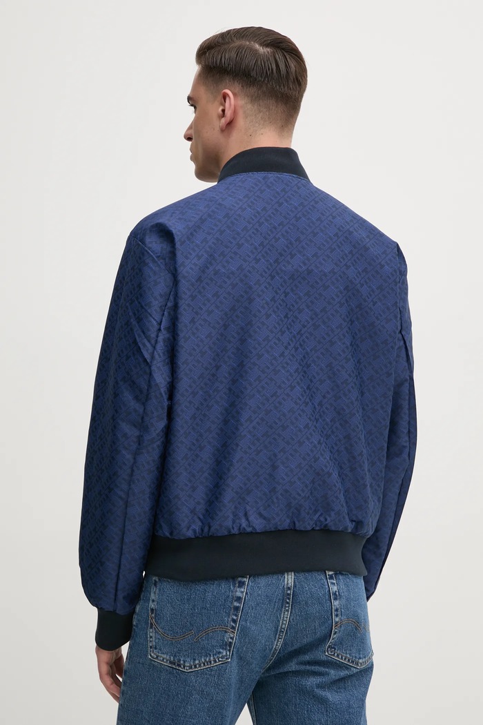 Obojstranná bunda bomber Tommy Hilfiger MW0MW38707 tmavomodrá