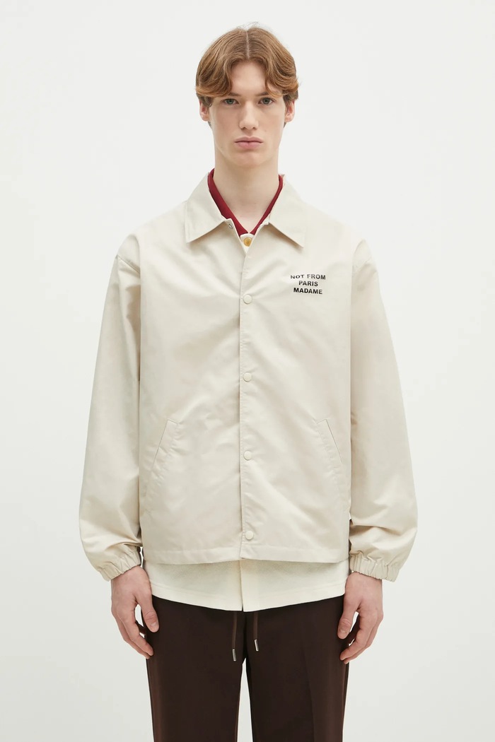 Дрехи Drôle de Monsieur Яке Drôle de Monsieur La Veste Slogan PERM.JT183.PA014.MT бежов