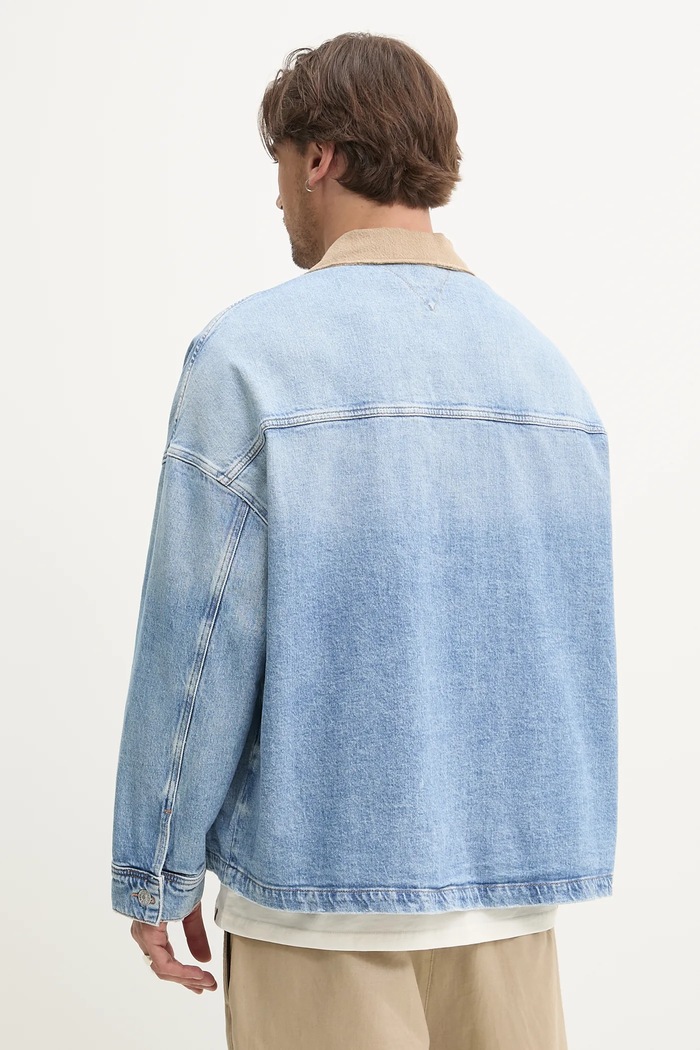 Abbigliamento Tommy Jeans giacca di jeans DM0DM21049 blu