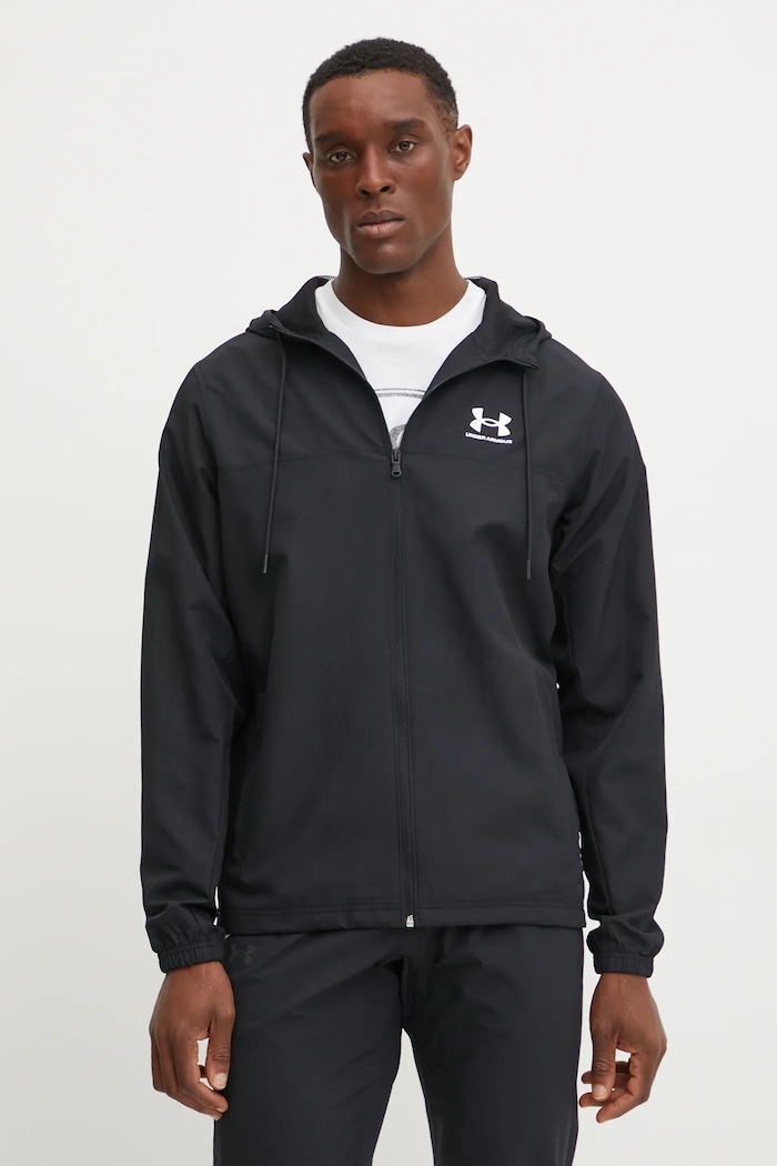 Under Armour sportovní bunda pánská Rival Terry nezateplené černá 1390149