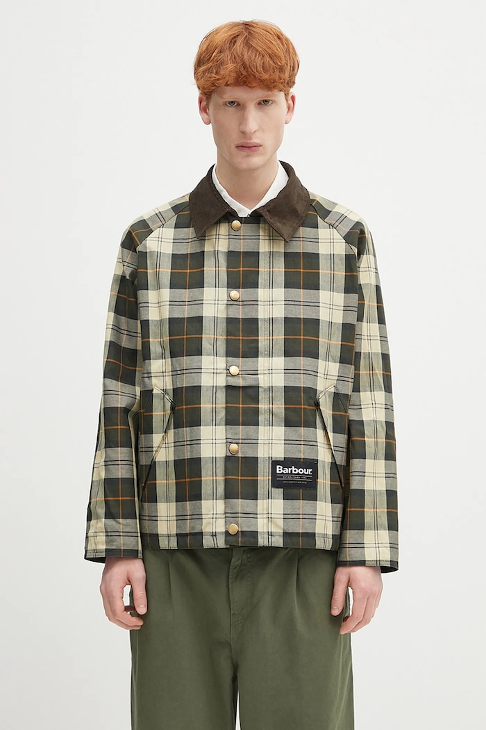 Barbour geacă cu două fețe Barbour OS Reversible Transporter Casual verde MCA0963