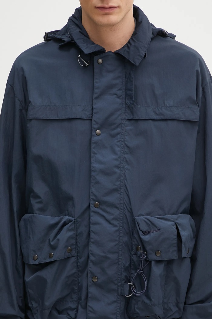 Barbour geacă Barbour Modified Durham Showerproof Jacket bleumarin MSP0133