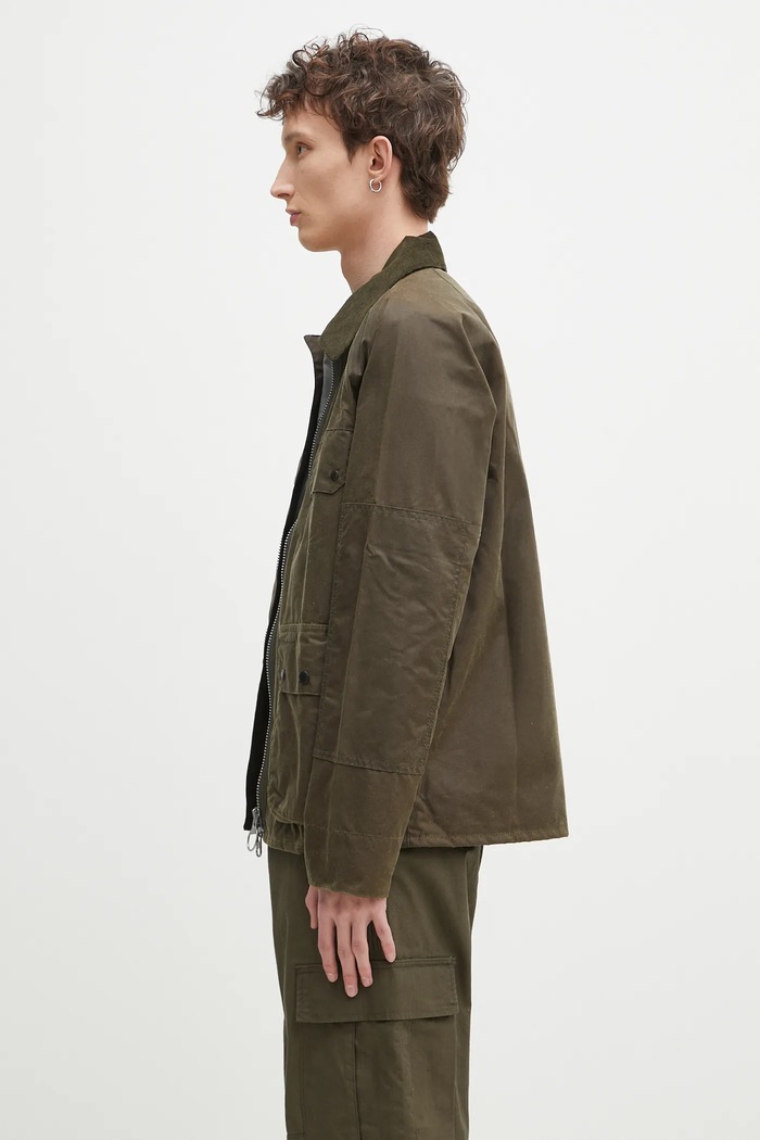 Barbour geaca Barbour Re-Engineered Short Bedale Wax Jacket MWX2446 verde SS25