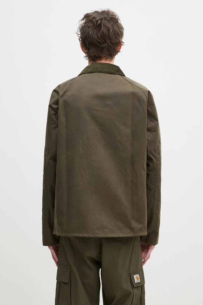 Îmbrăcăminte Barbour geaca Barbour Re-Engineered Short Bedale Wax Jacket MWX2446 verde