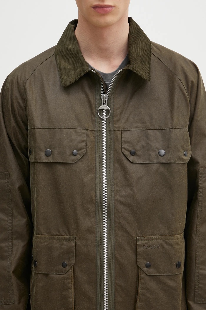 Barbour geaca Barbour Re-Engineered Short Bedale Wax Jacket verde MWX2446