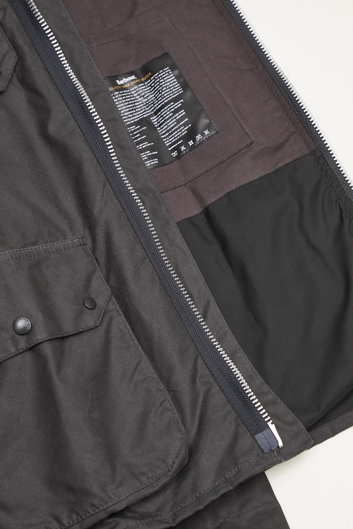 Barbour geaca Barbour Re-Engineered Short Bedale Wax Jacket MWX2446 gri