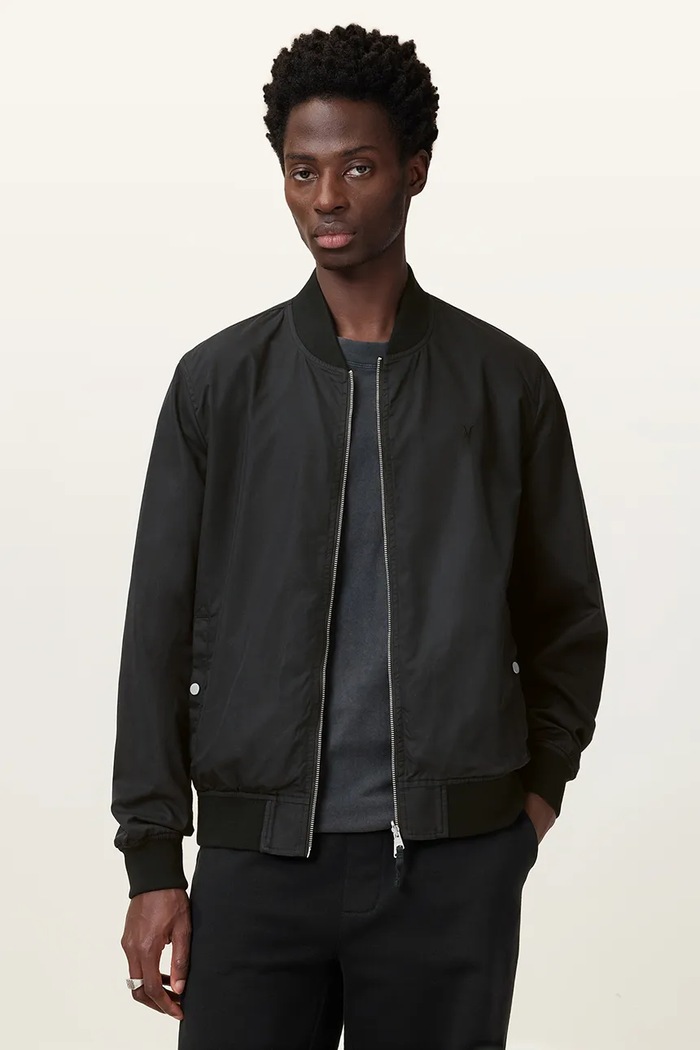 AllSaints Bomber jakna za muškarce REV M085OB plava AA00