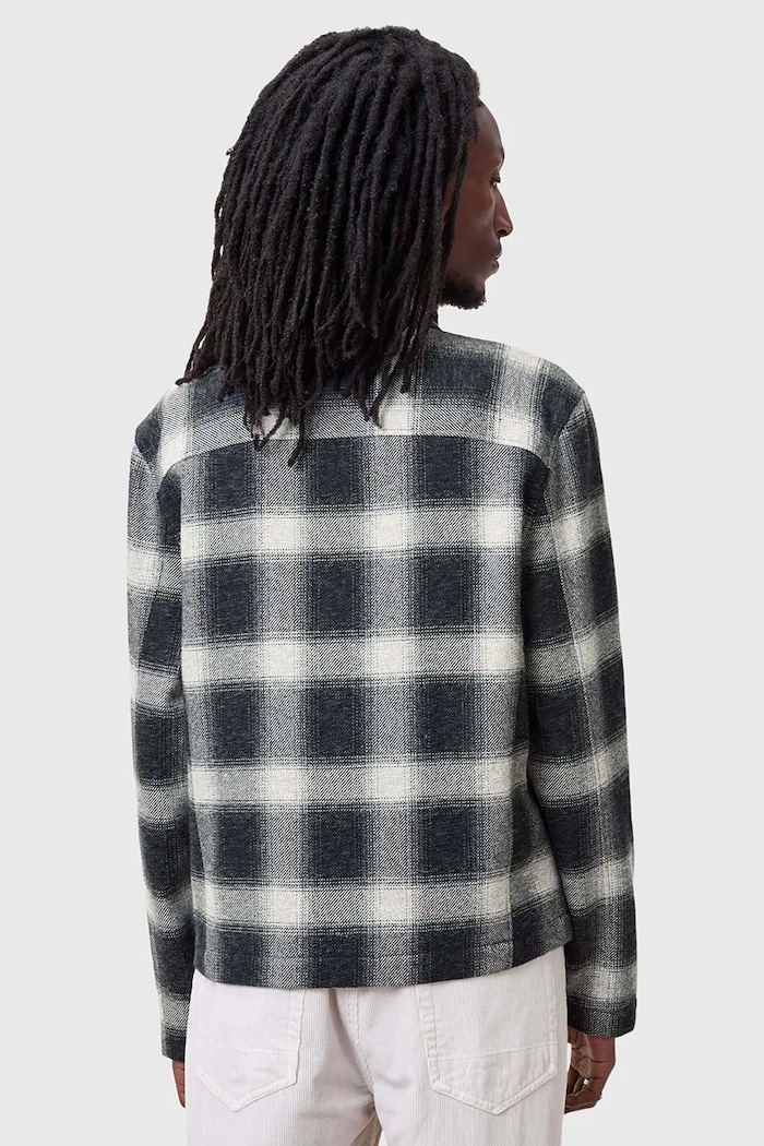 Βαμβακερό μπουφάν AllSaints ELLIS M001OC μαύρο