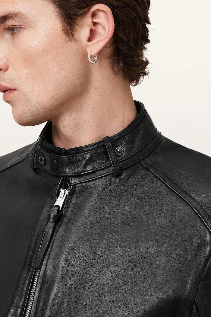 Odzież AllSaints kurtka skórzana CORA M064LB czarny