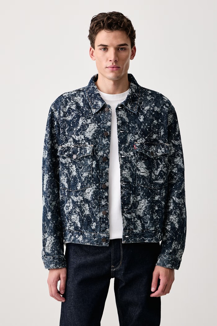 Levi's Kurtka jeansowa męska EMBARCADERO STATION JKT granatowy 0010P