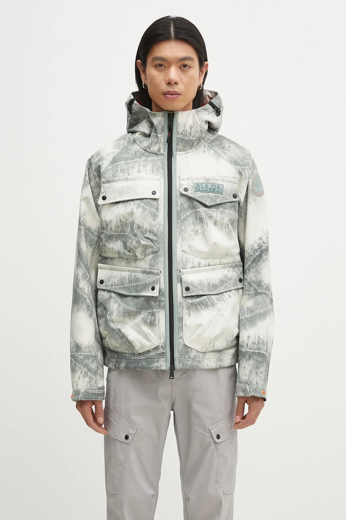 Napapijri jacket A-Rivalto Ao with green NP0A4IMRFCP1