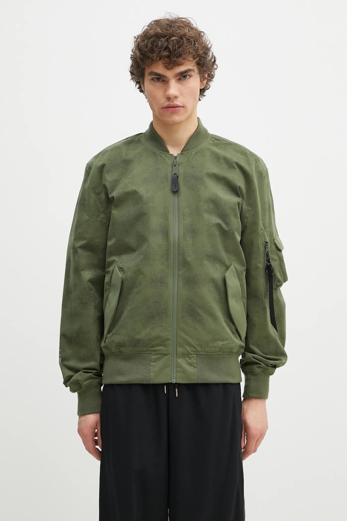 Alpha Industries kurtka bomber L-2B Laser Cut Flight Jacket II bez kaptura zielony 756120.01