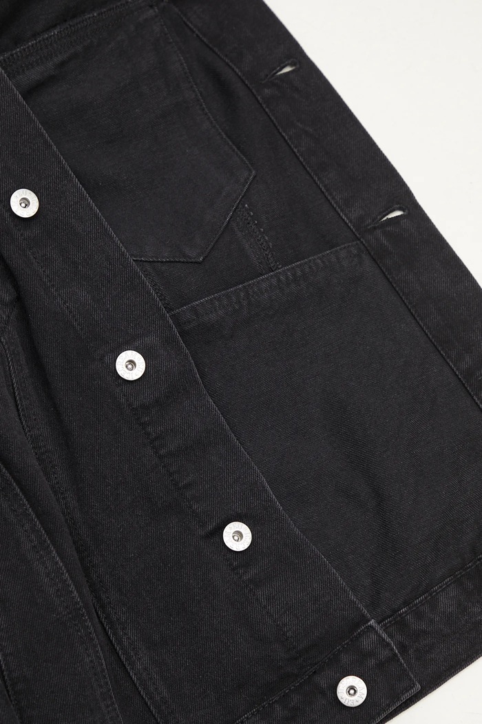Jeans jakna ICECREAM Running Dog Denim Trucker Jacket ICD25101 črna