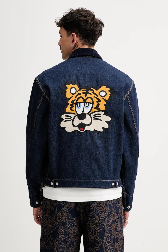 Oblečení Džínová bunda Kenzo FF55DV1136B1.DM námořnická modř