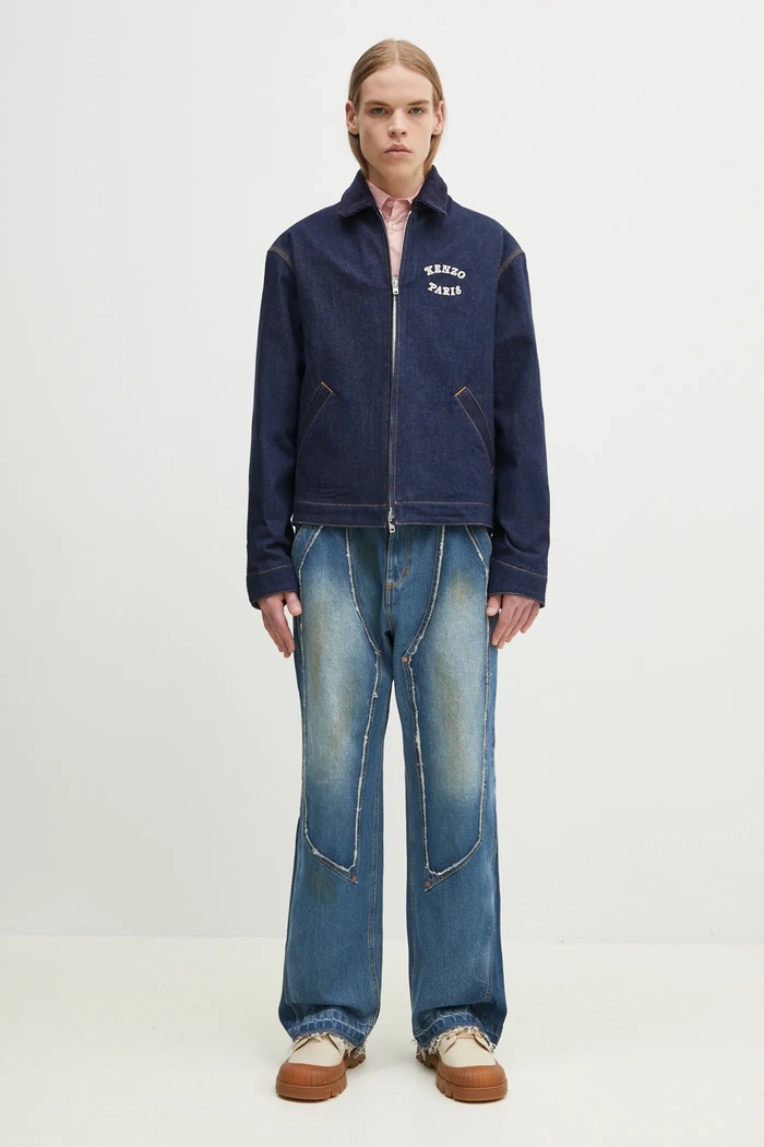 Kenzo kurtka jeansowa FF55DV1136B1.DM